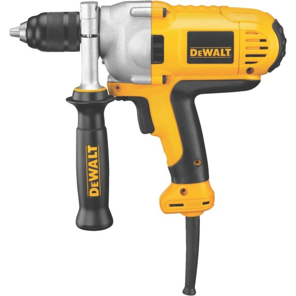 DEWALT 1/2 In. 10-Amp Keyless Electric Drill with Mid-Handle Grip