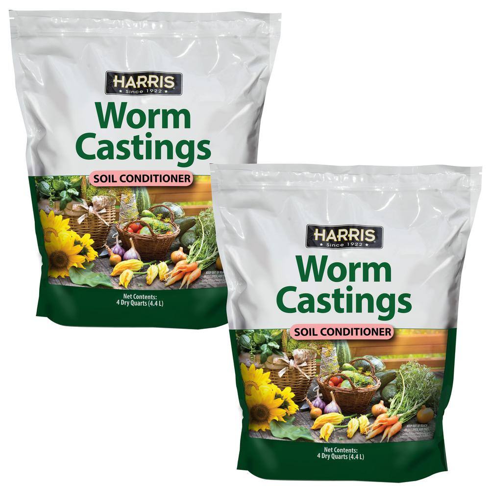 Harris 4 Qt. Worm Castings Premium Soil Conditioner (2-Pack) 2WORM-4