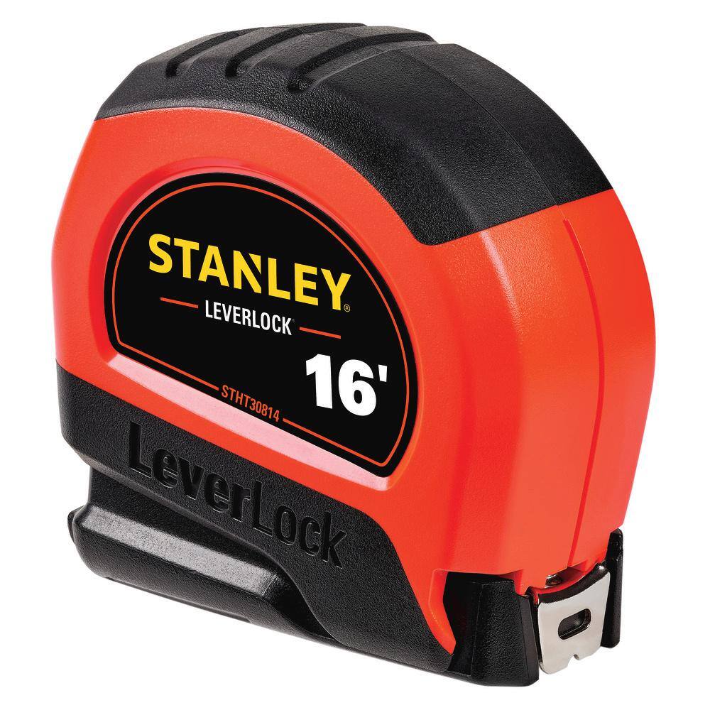 Stanley 16 ft. LeverLock High Visibility Tape Measure STHT30814S