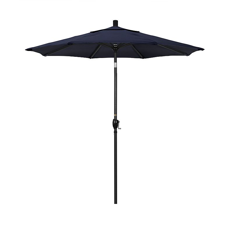 California Umbrella 7.5-ft. Pacific Trail Black Finish Sunbrella Patio Umbrella