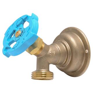 SharkBite 34 in. Push-to-Connect x MHT Brass Multi-Turn Hose Bibb 24627LF