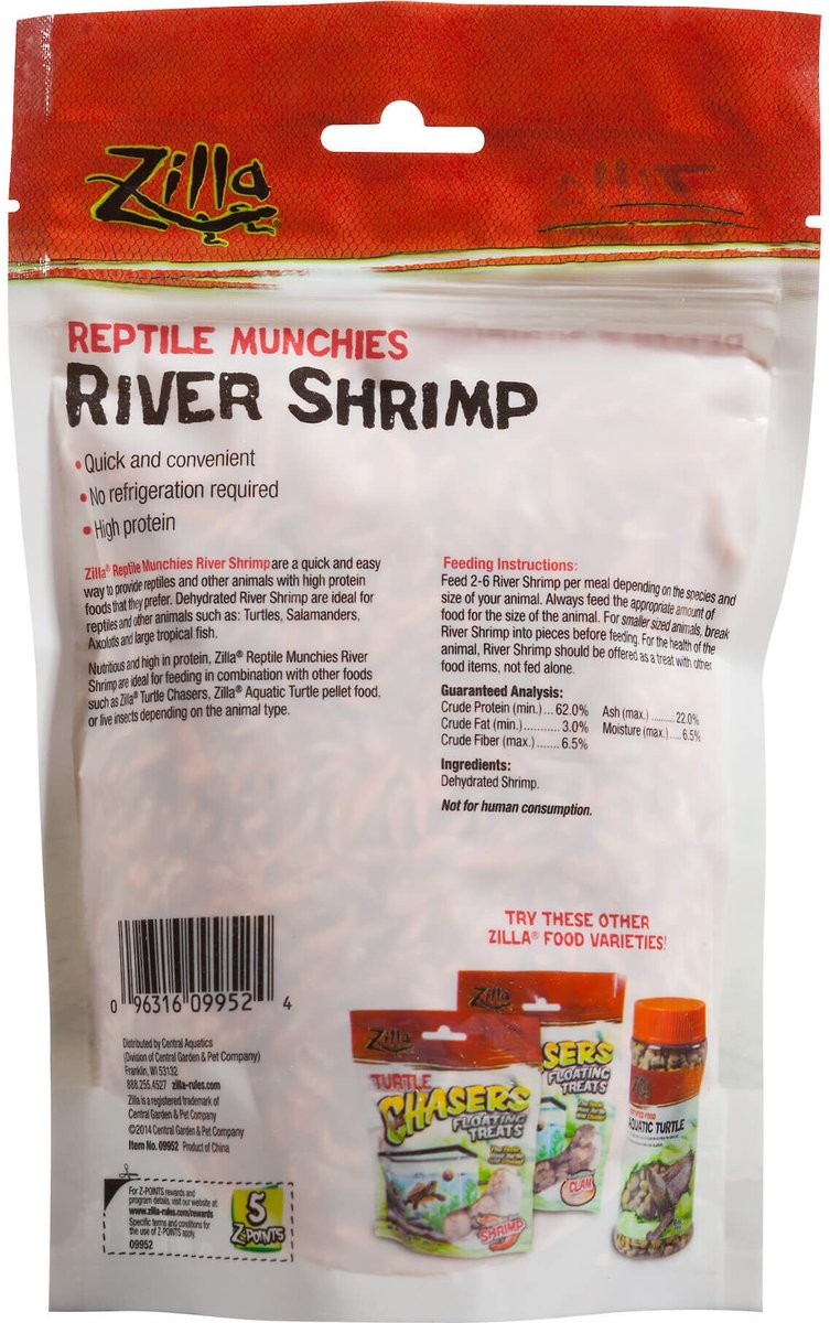 Zilla Reptile Munchies River Shrimp Turtle Food