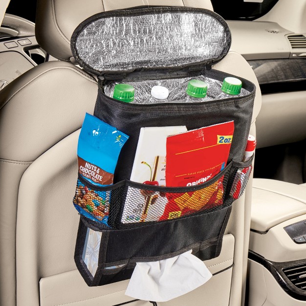 Collections Etc Back Seat Car Organizer Storage And Cooler Bag 12 5 X 9 X 12 25