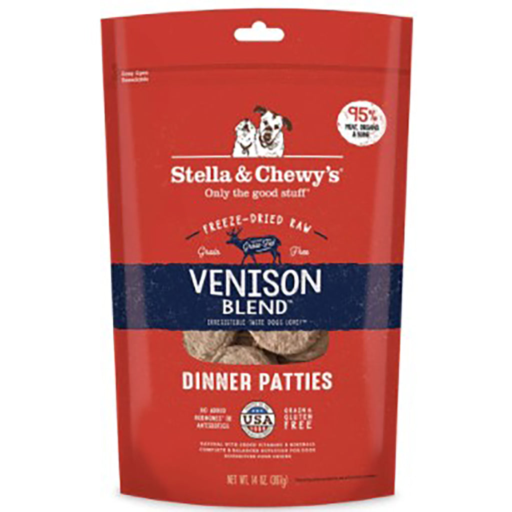 Stella and Chewy's Venison Blend Freeze-Dried Dinner Patties Dog Food -