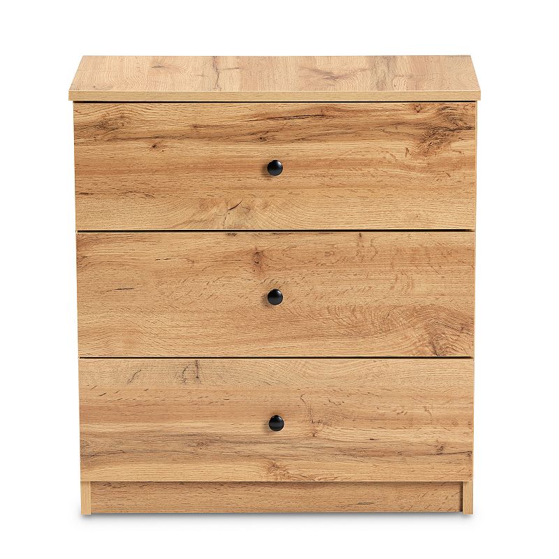 Baxton Studio Decon 3-Drawer Dresser