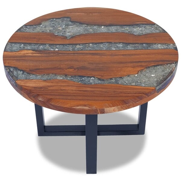 Coffee Table Teak Resin 23.6