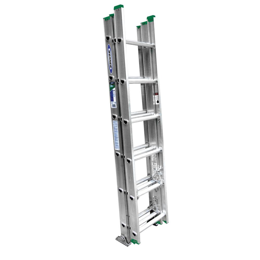 16 Ft. Type II Compact Aluminum Extension Ladder