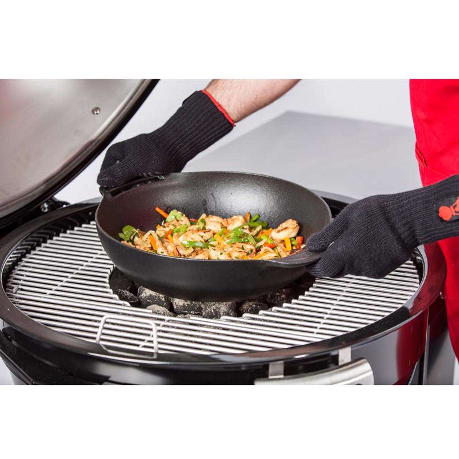 Weber Gourmet BBQ System Cast Iron/Porcelain Grill Wok 16.7 in. L X 13.4 in. W 1 pk