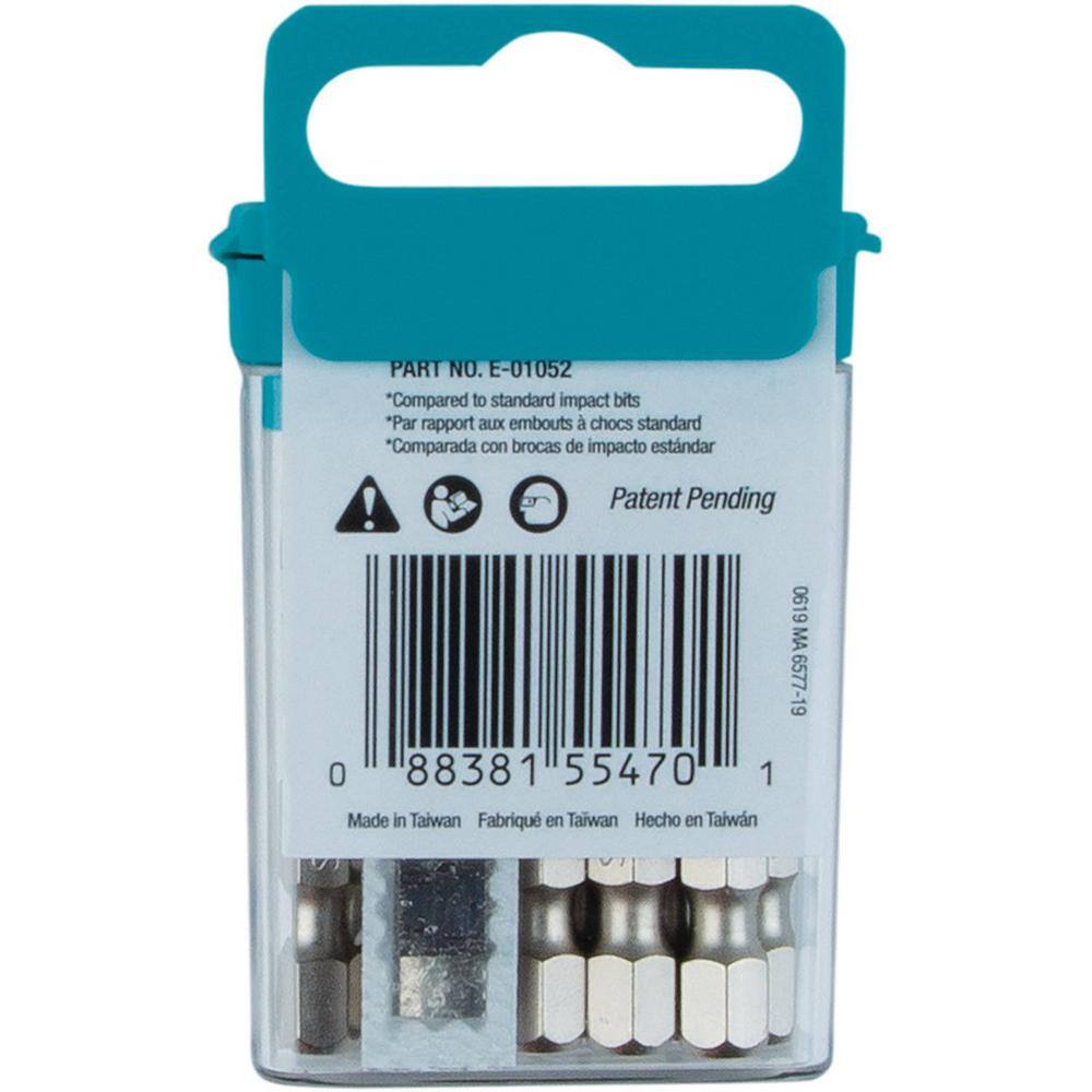 Makita Impact XPS #2 Square 2 in. Power Bit (15-Pack) E-01052