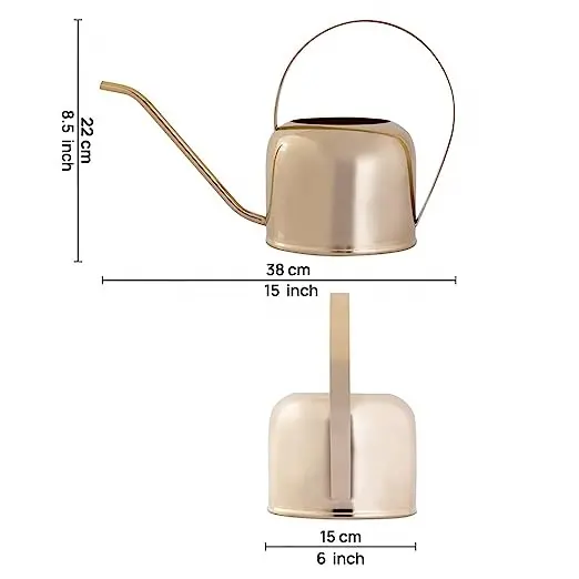 Hydroponics system Elegant Multipurpose Gold Long Spout Garden Watering Can to Nurture Your Indoor and Outdoor Plants Homes