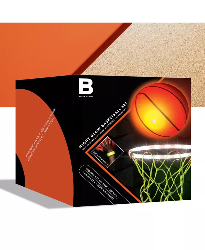 Black Series Night Glow Basketball Set