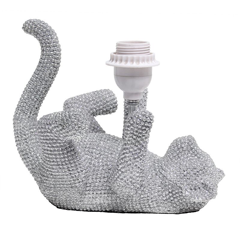 Lalia Home Rhinestone Cat Table Lamp