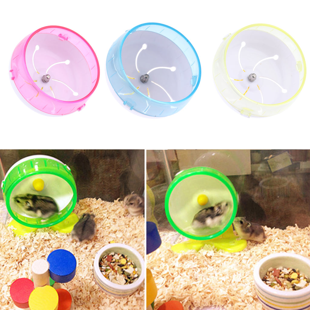 Hamster Mouse Rat Exercise Toys Silent Running Wheel Pink