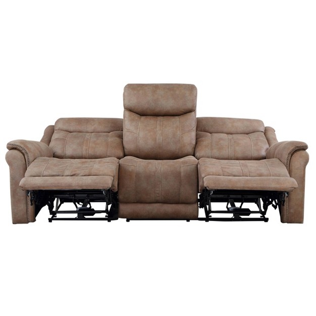 Morrison Power Recliner Sofa Camel Steve Silver Co