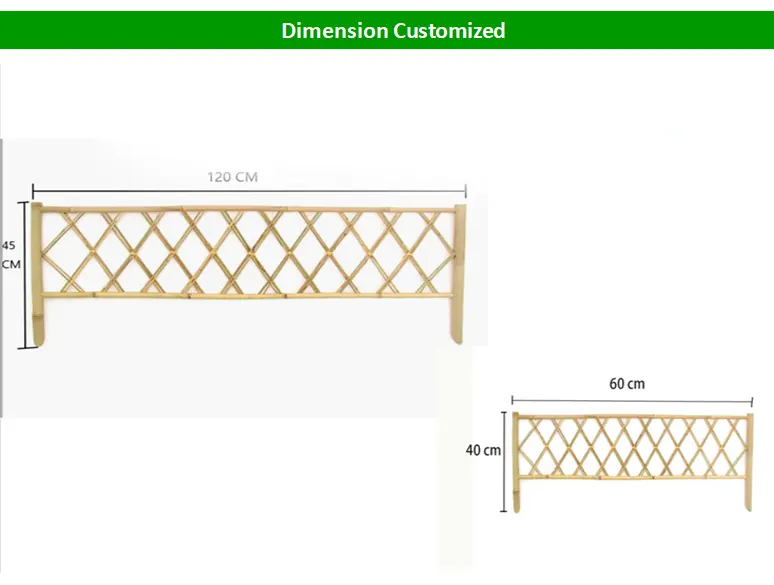 Hot Sale Fence Wood Panels Bamboo / Garden Fence Cheap Bamboo Fencing