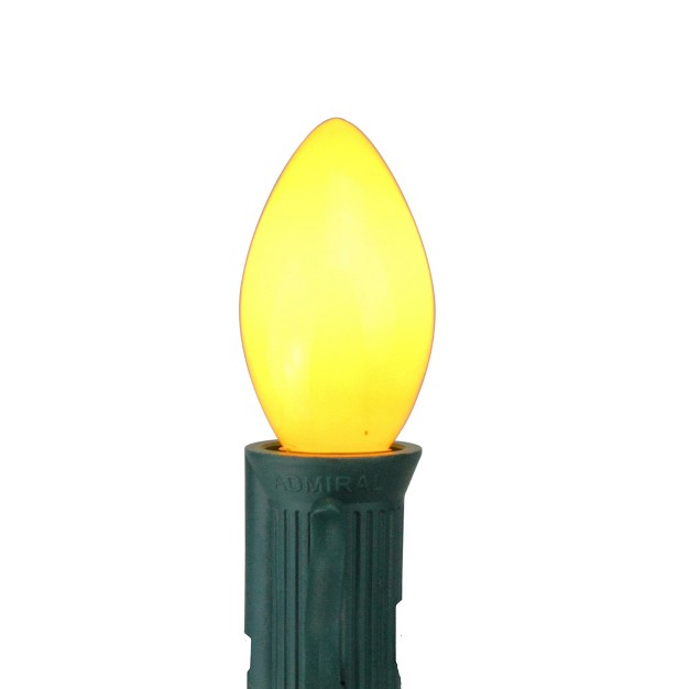 Northlight Pack Of 25 Incandescent C7 Opaque Yellow Christmas Replacement Bulbs