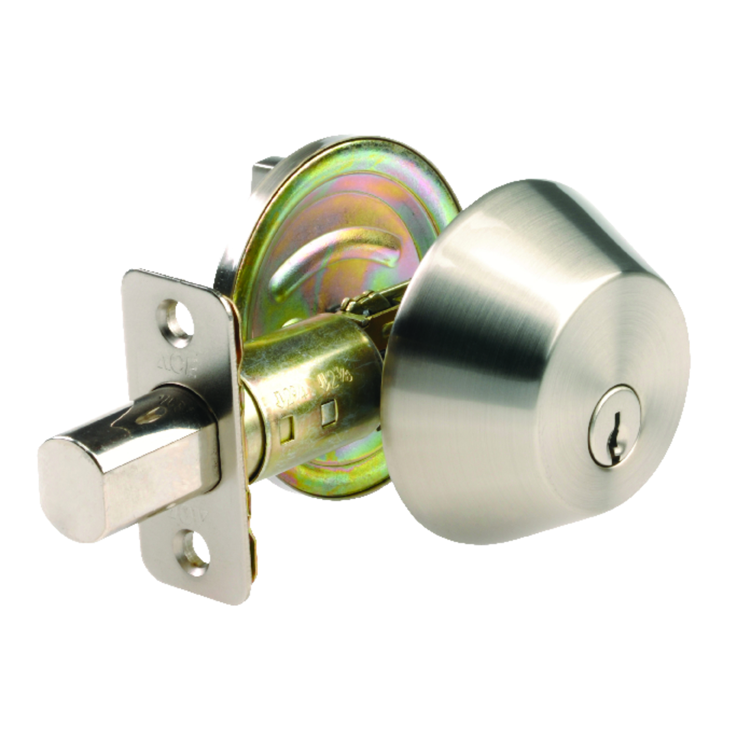 Ace Satin Nickel Chrome Single Cylinder Deadbolt