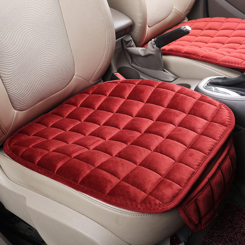 MINM Car Seat Cover Winter Warm Seat Cushion Anti-slip Universal Front Chair Seat Breathable Pad For Vehicle Auto Car Seat Protector