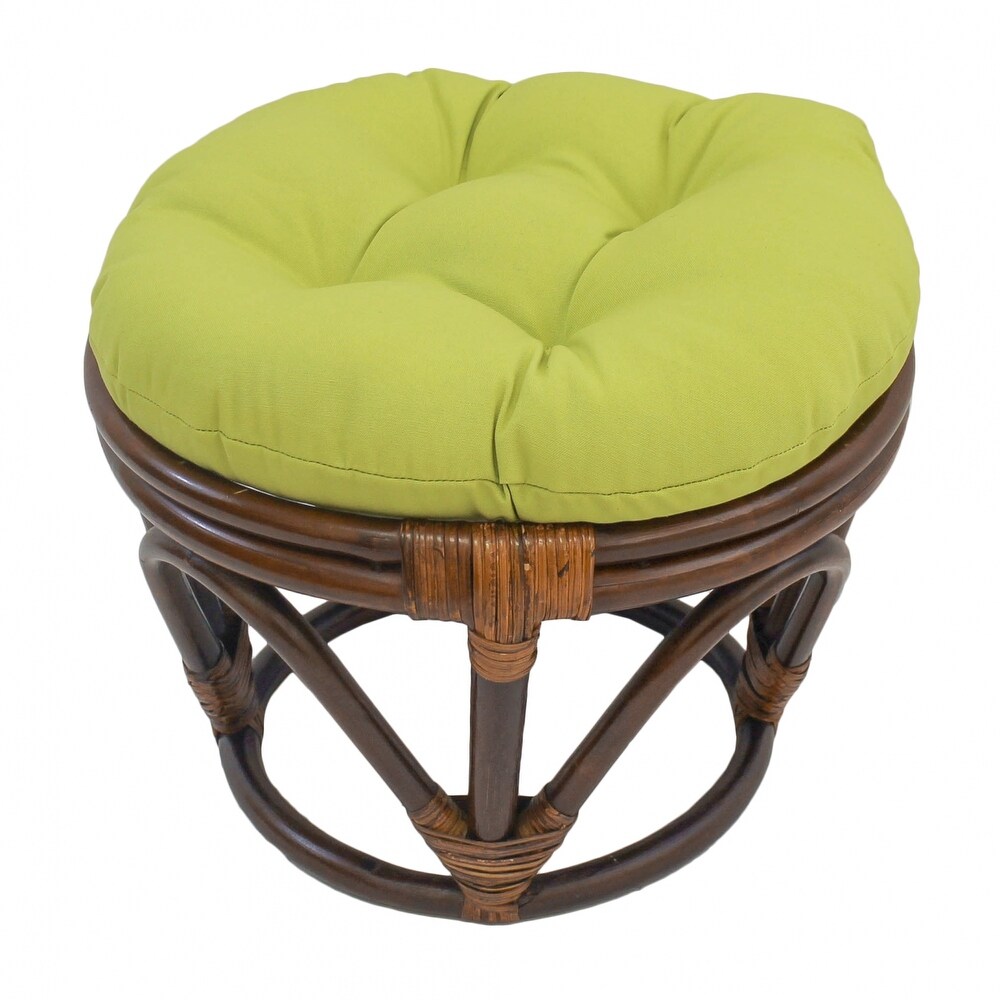 18 inch Round Twill Footstool/Ottoman Cushion (Cushion Only)   18 x 18