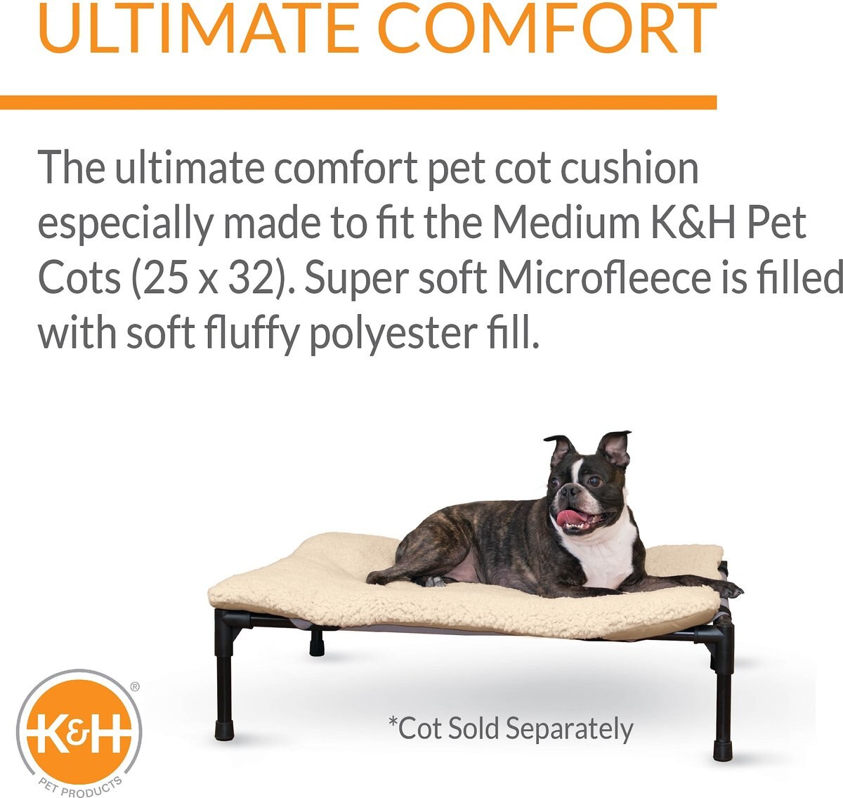 KandH Pet Products Original Cot Pad for Elevated Dog Bed