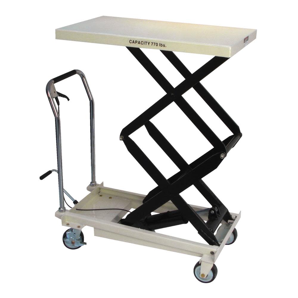 Double Scissor Lift Table 770-Lb Capacity ;