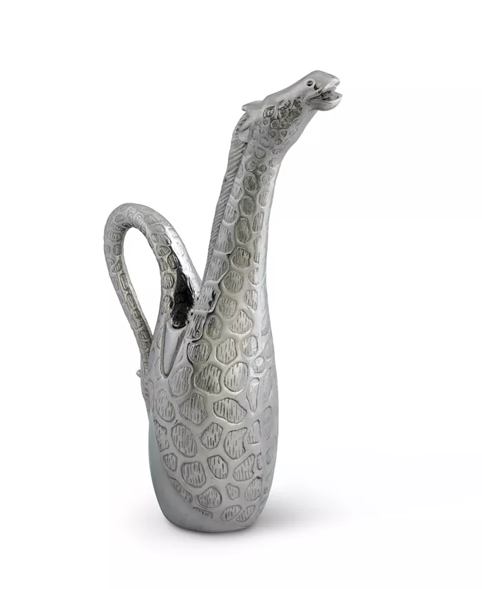 Arthur Court Designs Aluminum Giraffe Water Juice Pitcher