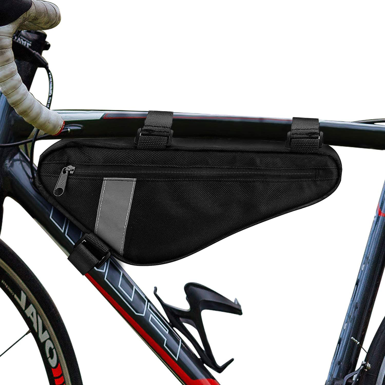 Water Resistant 1.5L Bicycle Bag Triangle Pack Pouch Bike Storage Bag Bike Triangle Frame Bag