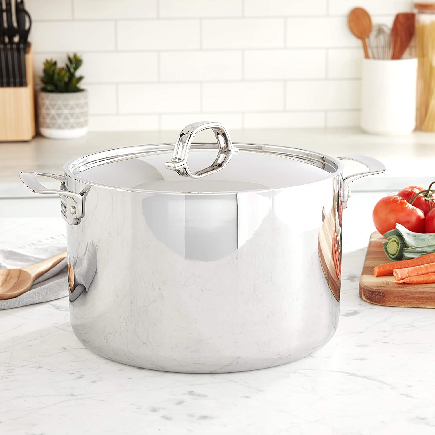 Viking 3-Ply Stainless Steel Stock Pot， 12 Quart