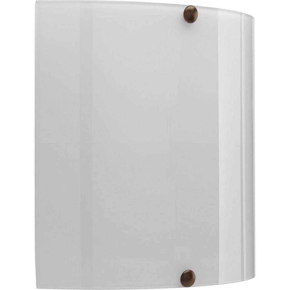 Progress Lighting 1-Light White Integrated LED Wall Sconce with White Glass P7093-3030K9