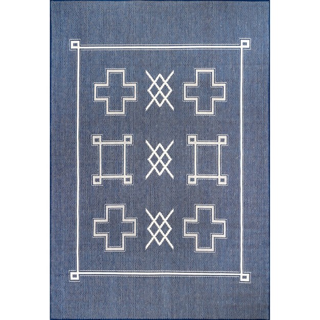 Nuloom Hillary Geometric Global Indoor outdoor Patio Area Rug