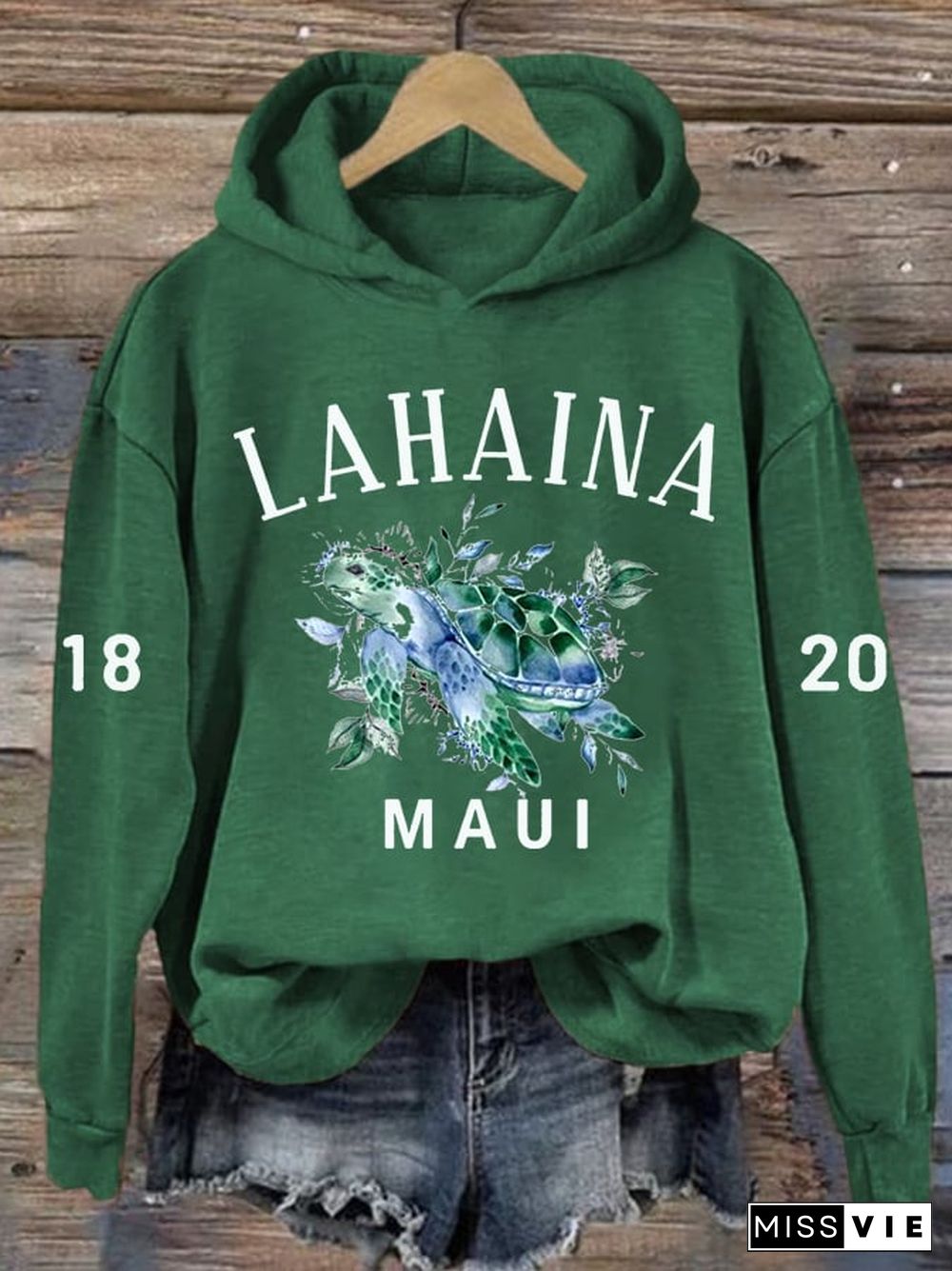 Women'S Lahaina Muai Turtle Casual Print Sweatshirt