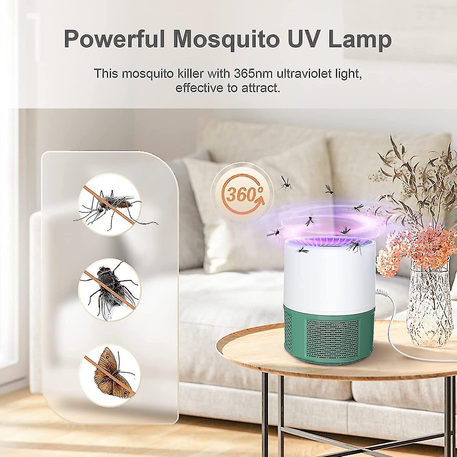 Indoor Mosquito Repellent， Outdoor Mosquito Killer Lamp， Uv Electric Mosquito Trap Quiet Electric Fly Killer