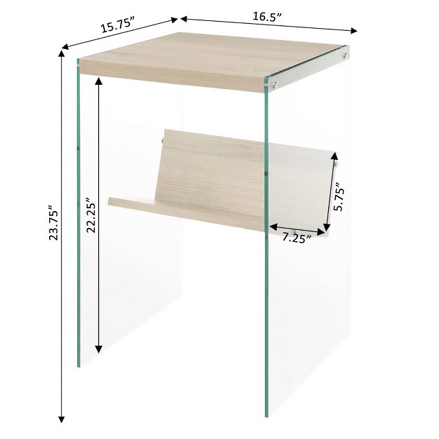 Soho End Table With Shelf Breighton Home