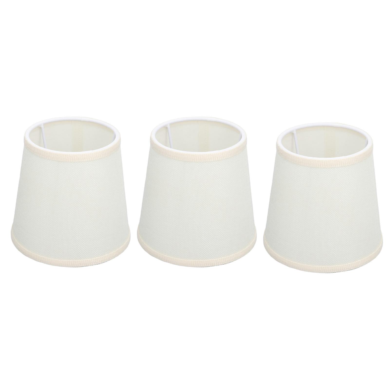 3pcs Table Lampshade Hand Crafted High Transmittance Soft Cloth Highly Durable Safe Design Small Lamp Shades