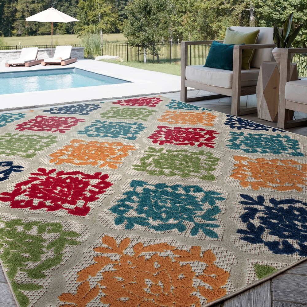 Origin Coastal Medallion Indoor/Outdoor Area Rug