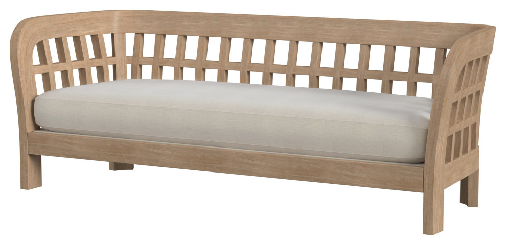 Monhegan Teak Outdoor Sofa   Transitional   Outdoor Sofas   by Butler Specialty Company  Houzz