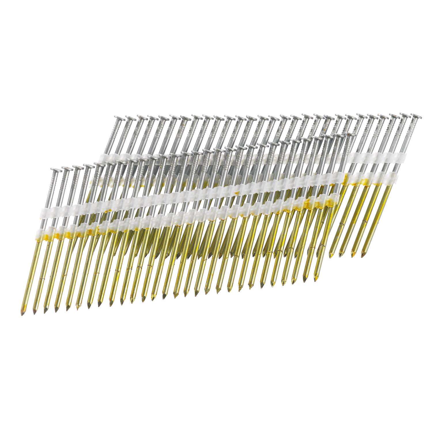 Senco 3-1/2 in. 16 Ga. Angled Strip Hot-Dip Galvanized Framing Nails 20 deg 2，500 pk