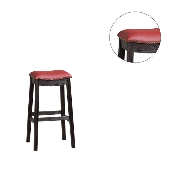 PU Upholstery Bar Stool， Set of 2