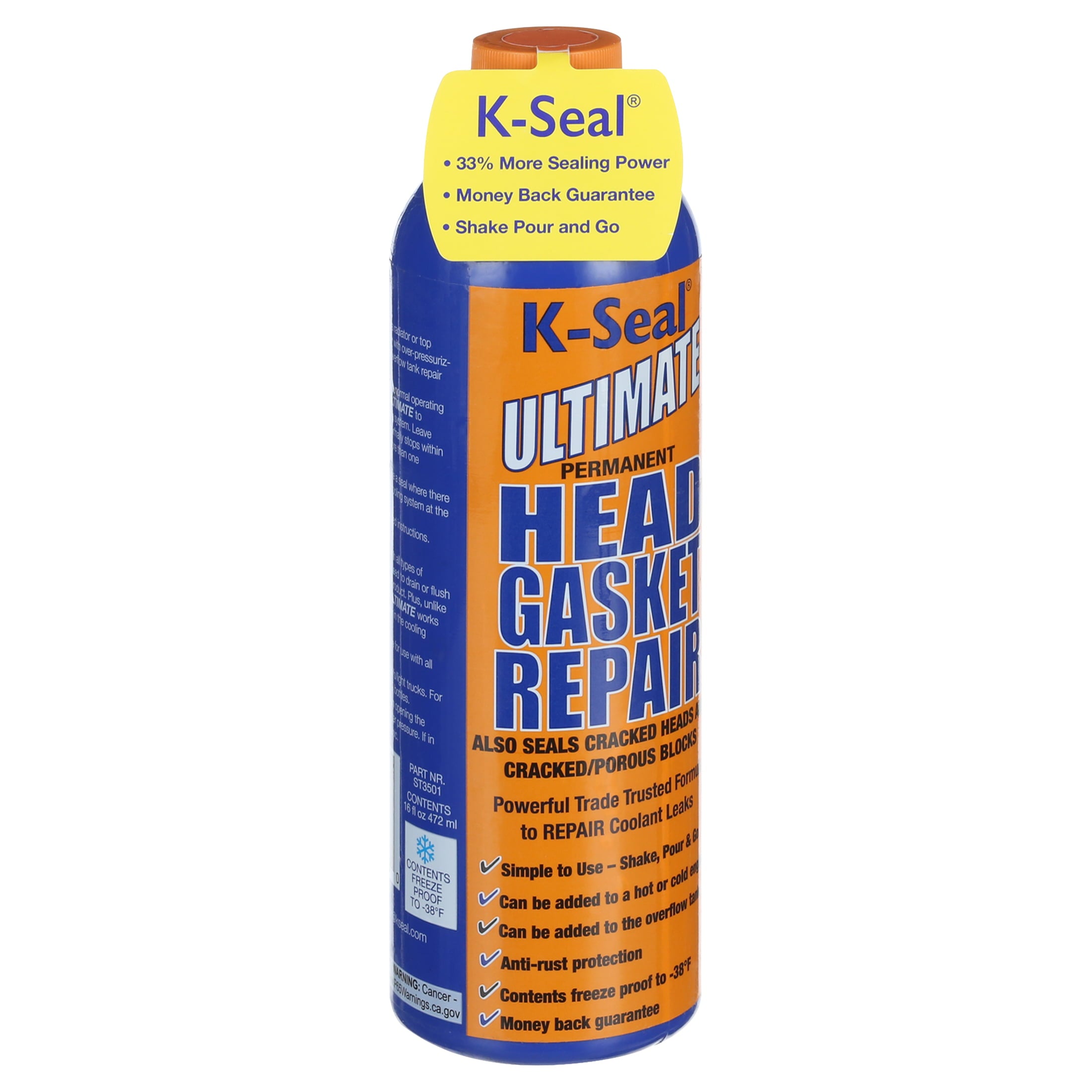 K-Seal Coolant Leak Repair， Head Gasket Sealant， Block Sealer， Radiator， Heater Core Stop Leak