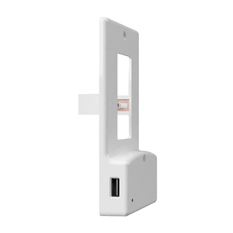 WALLPLATE USB NL WHT 1R