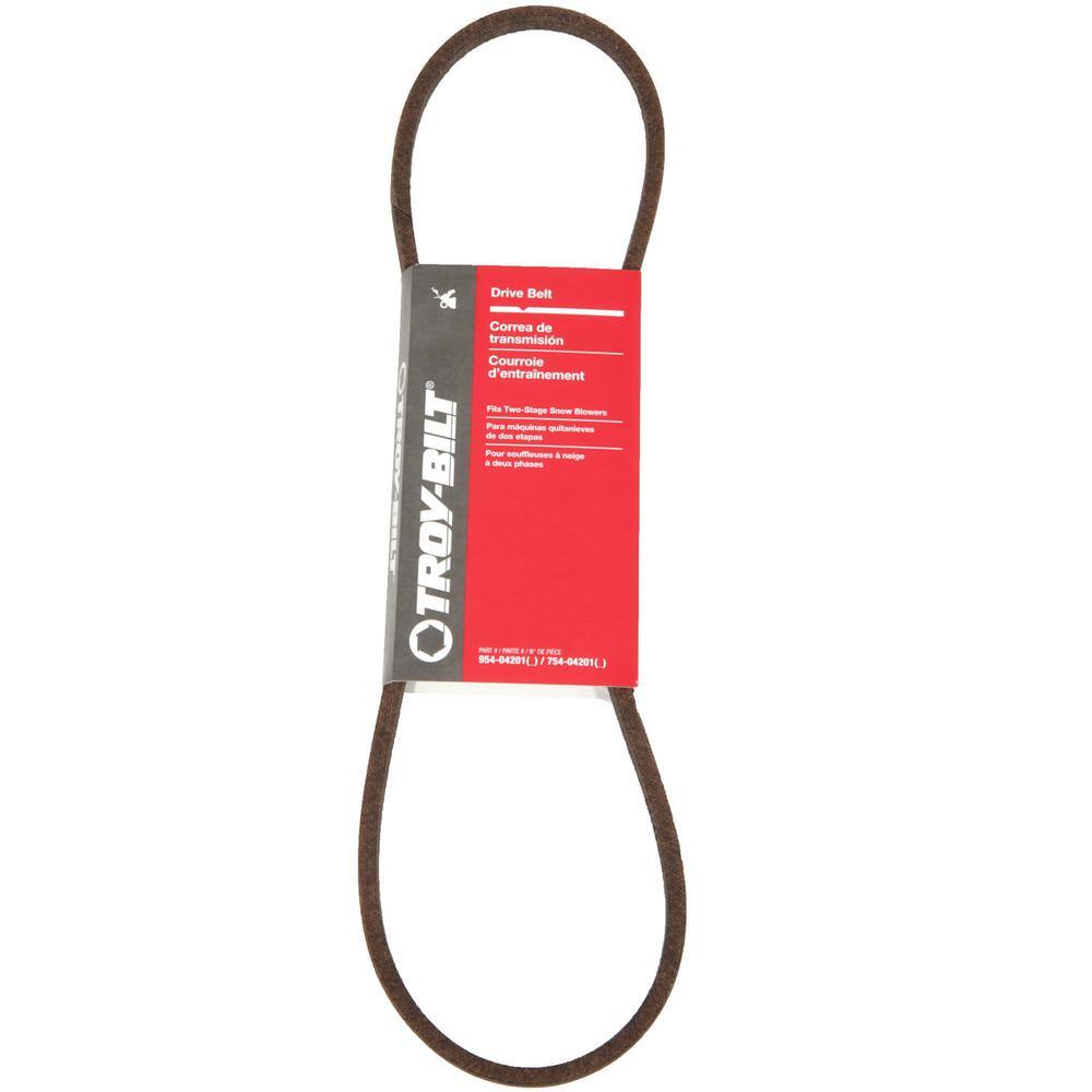 Troy-Bilt Original Equipment Drive Belt for Snow Blowers with 357 cc and 420 cc Engines OE# 954-04201754-04201 490-501-Y096