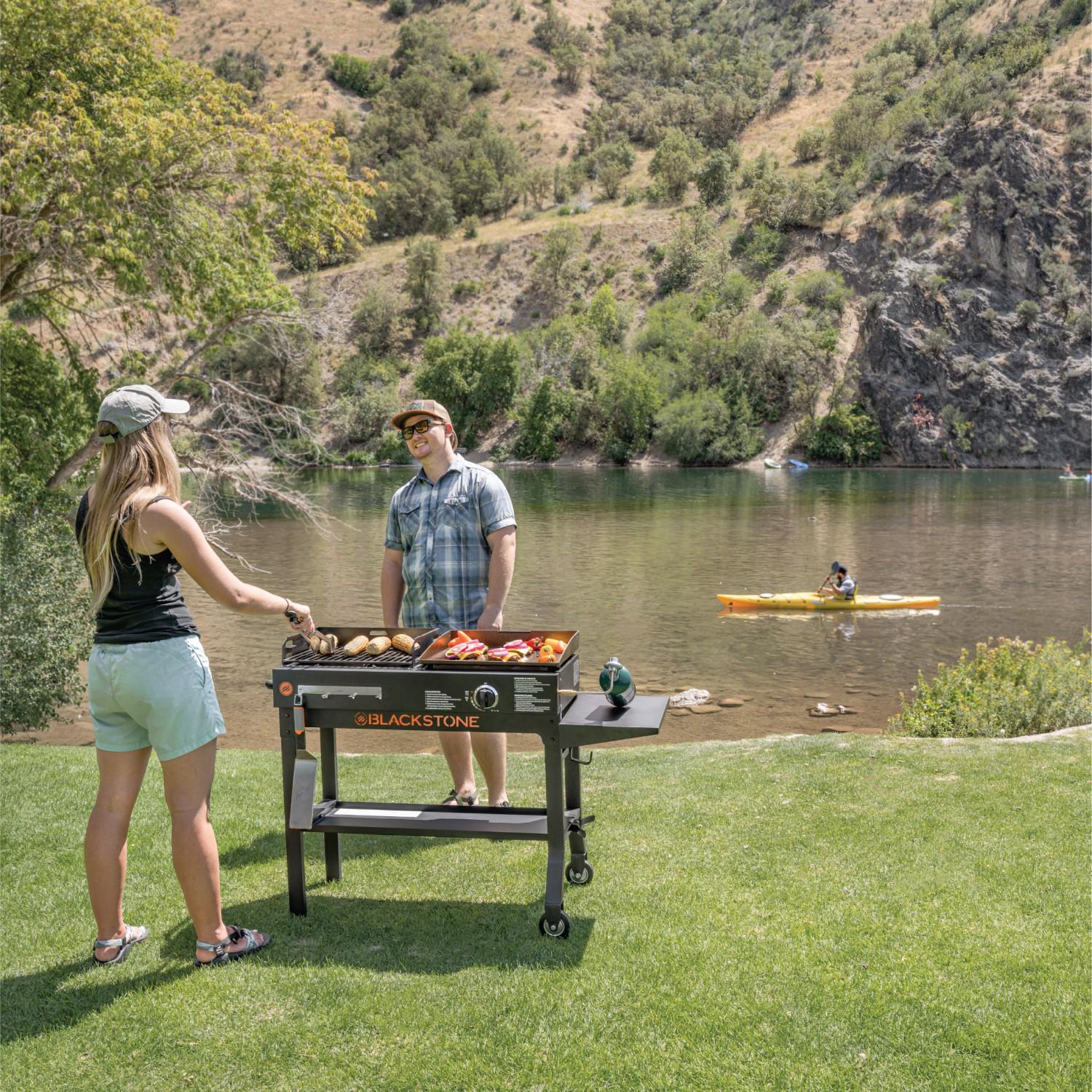 Blackstone Duo 17  Griddle and Charcoal Grill Combo  Crowdfused