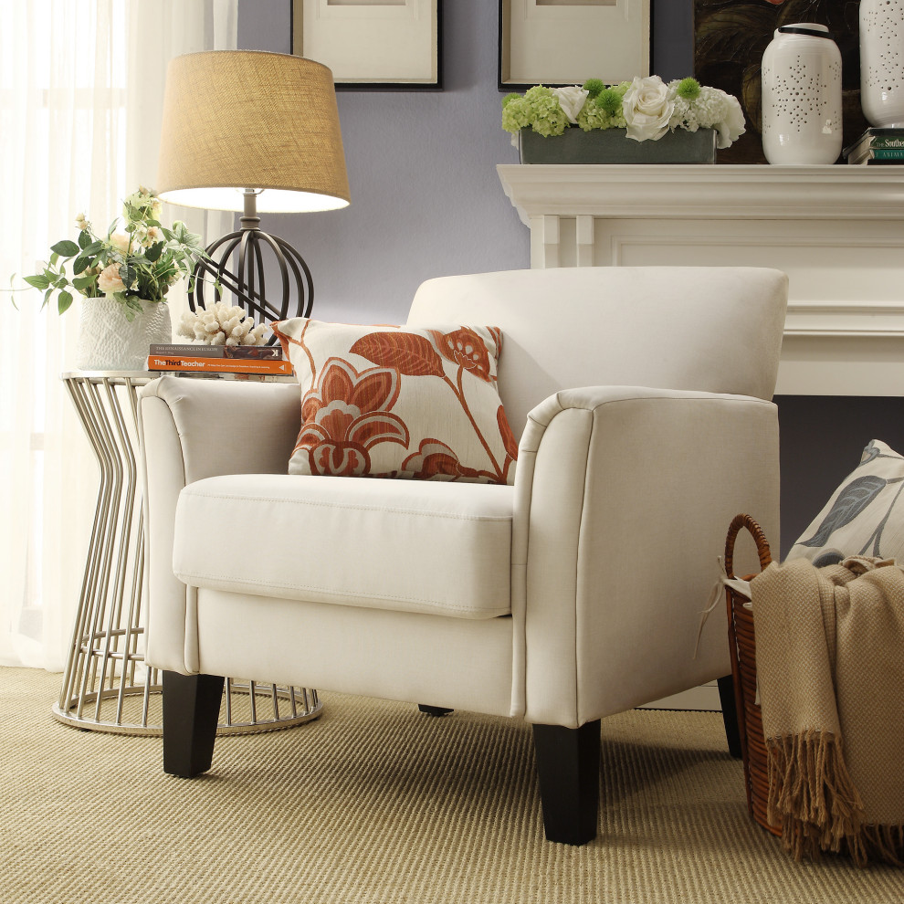 Ava Contemporary Accent Chair   Transitional   Armchairs And Accent Chairs   by Inspire Q  Houzz