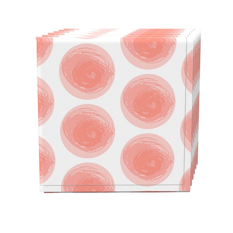 Napkin Set of 4， 100% Cotton， 20x20， Watercolor Dots