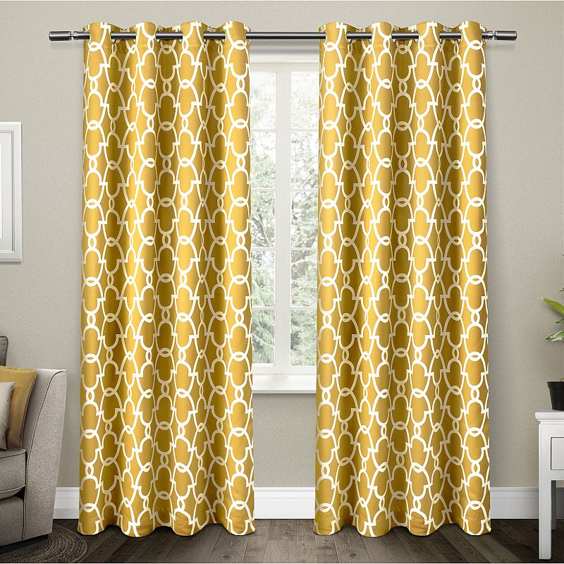 Exclusive Home 2-pack Gates Sateen Woven Blackout Window Curtains