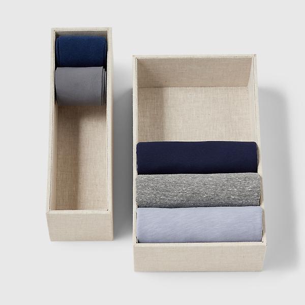 Marie Kondo Linen Hikidashi Drawer Organizers