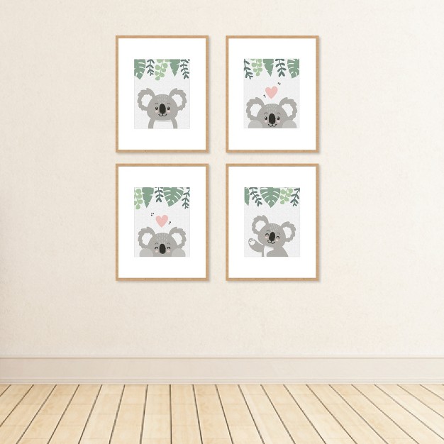 Big Dot Of Happiness Koala Cutie Unframed Bear Nursery Wall Art And Kids Room Decor Linen Paper Wall Art Set Of 4 Artisms 8 X 10 Inches