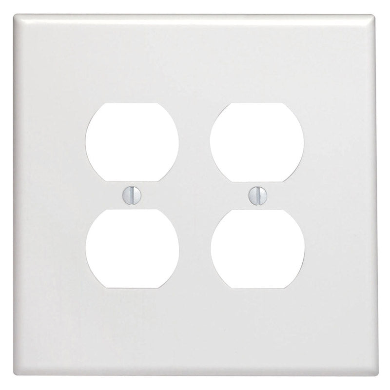 WALLPLATE OVRSZD 2G-R WH