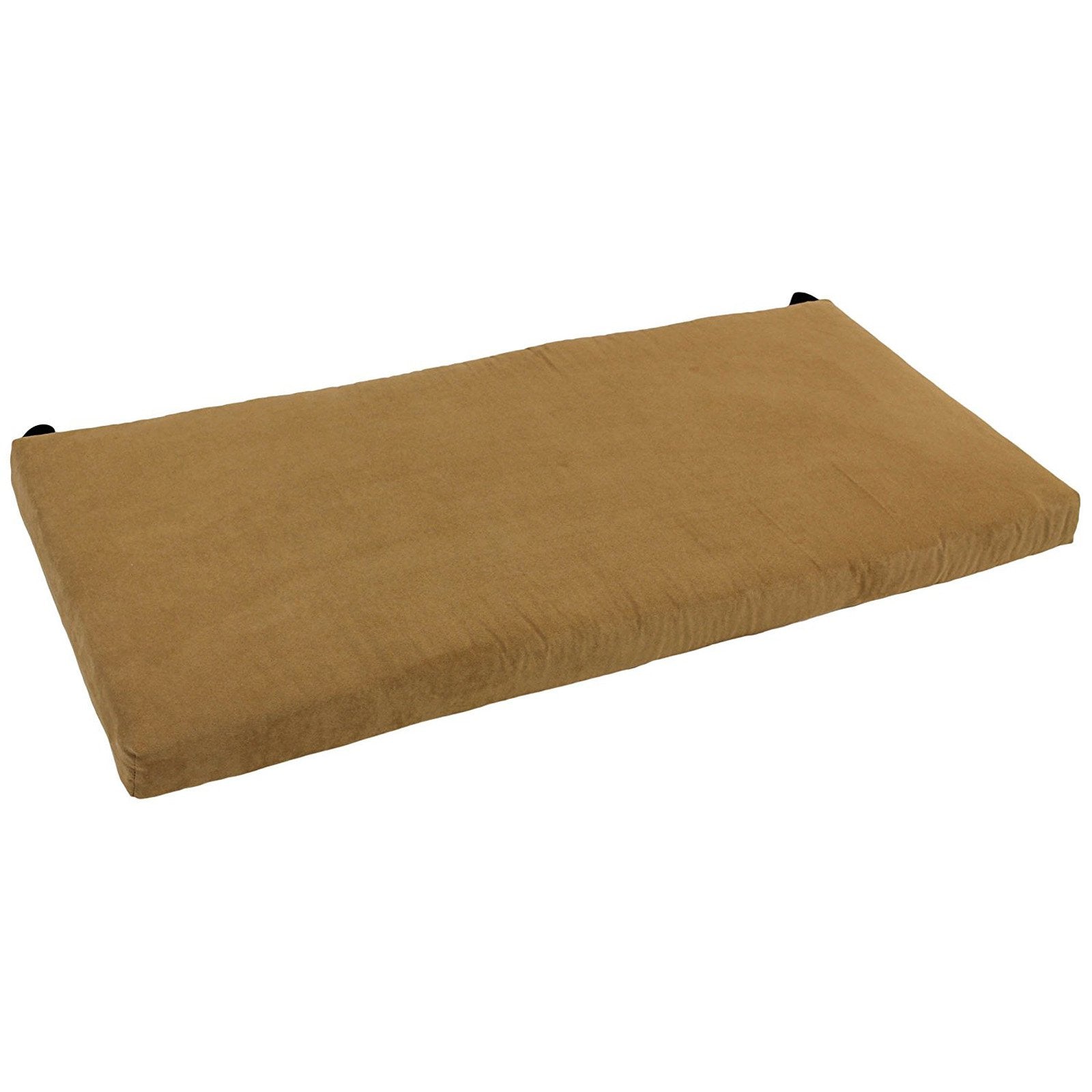 Blazing Needles Solid Microsuede Indoor Bench Cushion