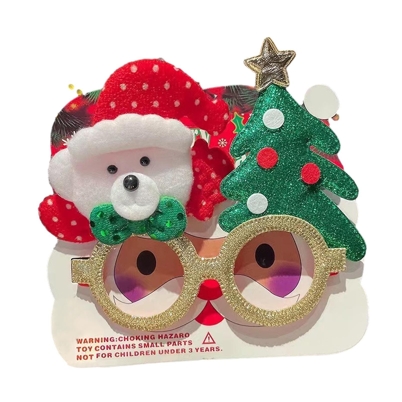 Christmas Glasses Creative Snowman Costume Eyeglasses Christmas Party Favors Bear And Xmas Tree